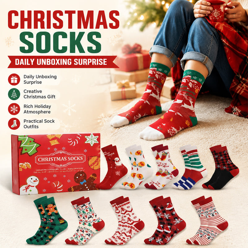 🎄 Make Every Morning Magical! 24-Day Christmas Sock Advent Box