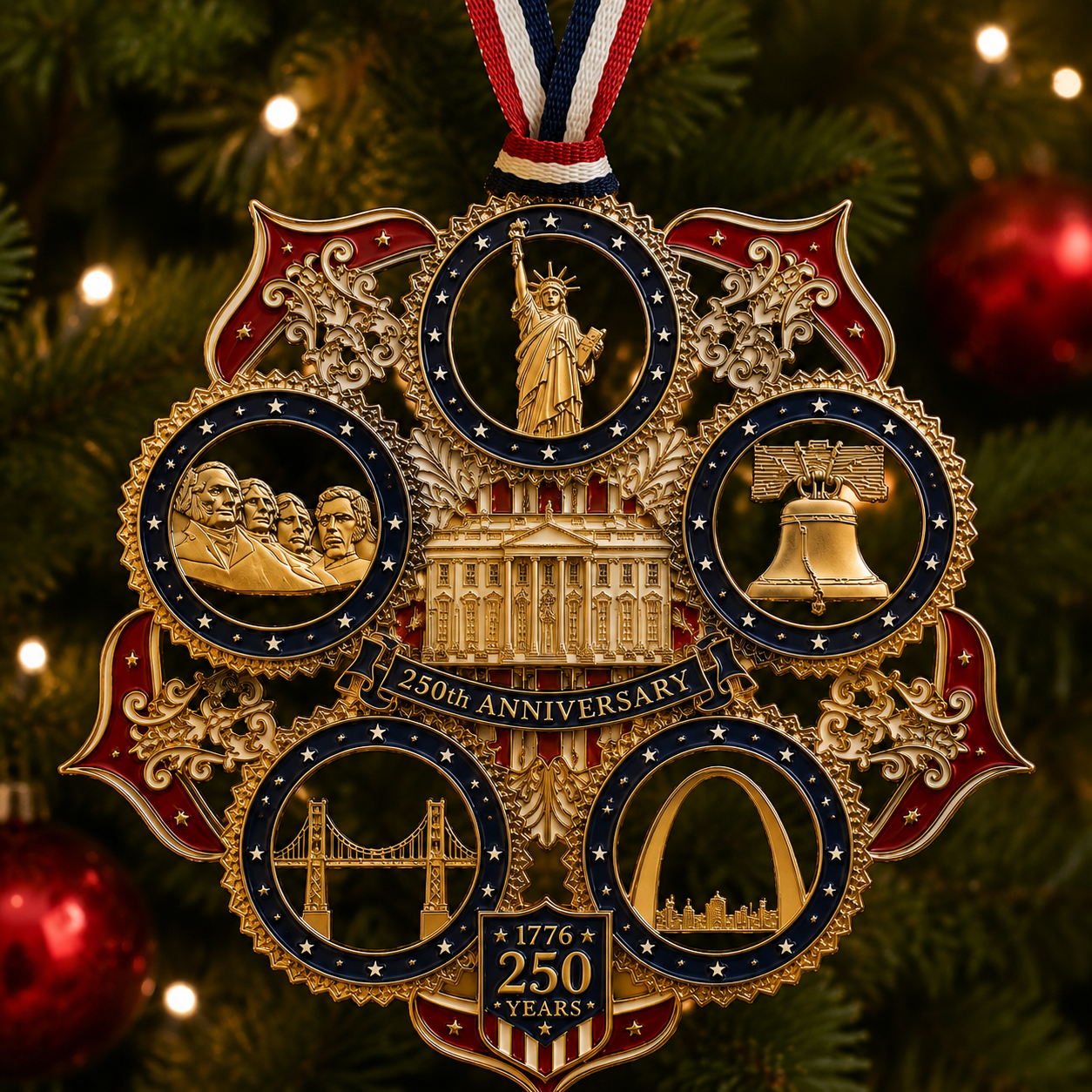 Last 30pcs🔥250th Anniversary Christmas Tree Ornament