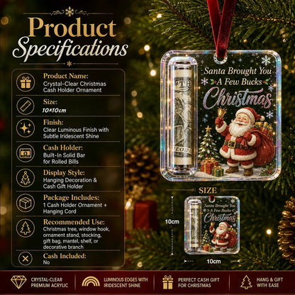 🔥Hot Sale🔥 - 🎄Christmas Cash Gift Ornament- Make Cash Feel Like A Real Christmas Gift💵
