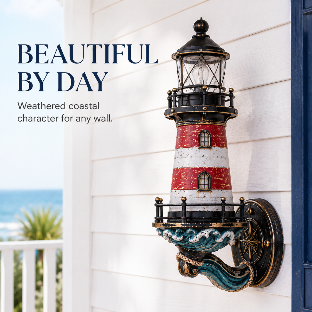 🔥Hot Sale🔥 - 🌊Vintage Coastal Lighthouse Wall Light