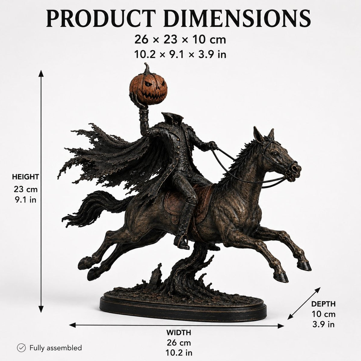 🔥Hot Sale🔥 - 🎃🏇Midnight Chase Headless Horseman Statue