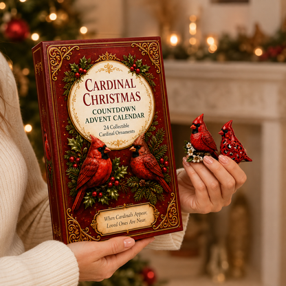 🔥Last 50pcs✨Cardinal Christmas 24-Day Countdown Calendar – Limited Anniversary Edition