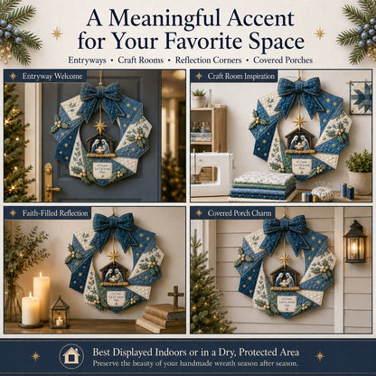 🔥Hot Sale🔥  - 🎄Beginner-Friendly Christmas Fabric Wreath DIY Kit