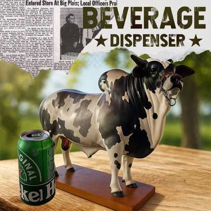 Handcrafted Bull Liquor Dispenser - Home Bar Centerpiece