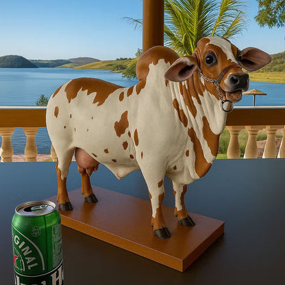 Handcrafted Bull Liquor Dispenser - Home Bar Centerpiece