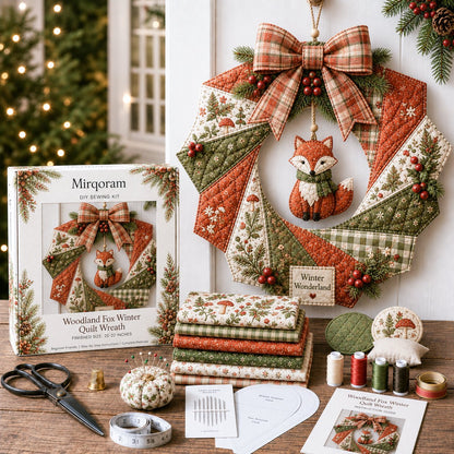 🔥Hot Sale🔥  - 🎄Beginner-Friendly Christmas Fabric Wreath DIY Kit