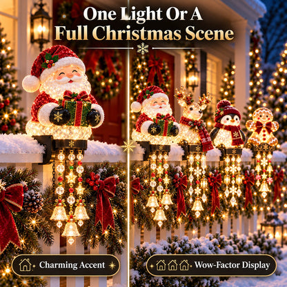 🔥Hot Sale🔥 -🎄 Christmas Porch Railing Lights – 4 Festive Character Designs