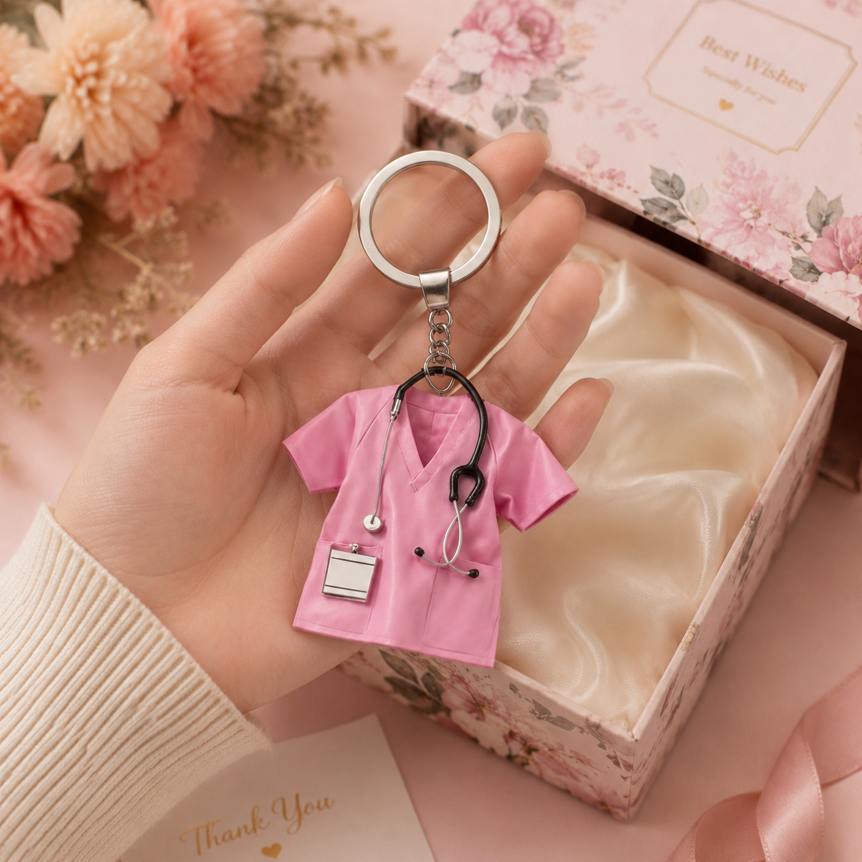 💉👩‍⚕️ Nurse Scrub Keychain