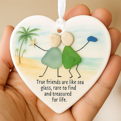 💝Hot Sale❤️ - Heart-Shaped  Friendship Decor🌊✨ Shaped by Nature & Crafted by Hand