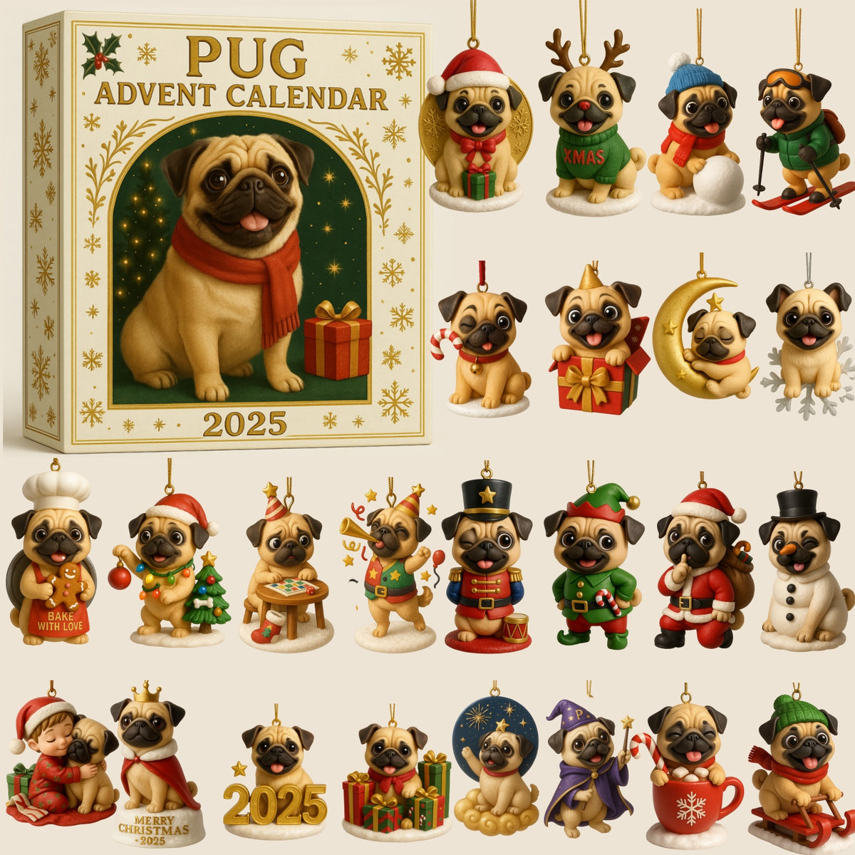 🐶Dog Lovers Christmas Advent Calendar – 24-Day Mystery Blind Box