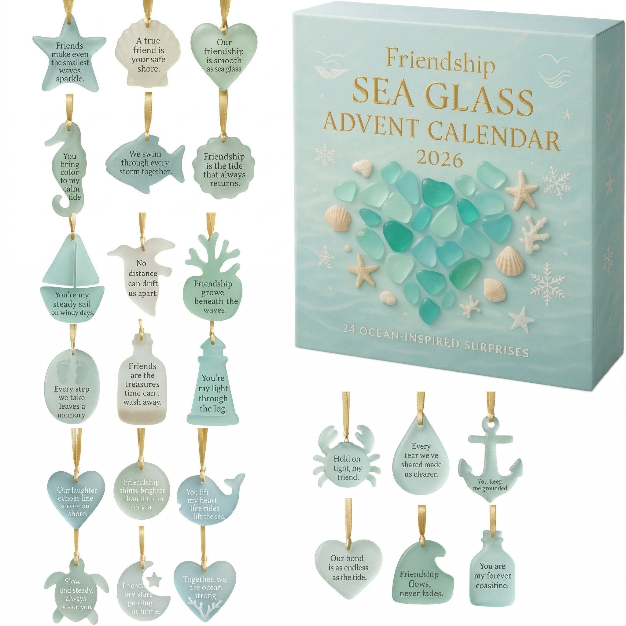 🔥Hot Sale🔥 - Sea Glass Christmas Tree Advent Calendar 2026