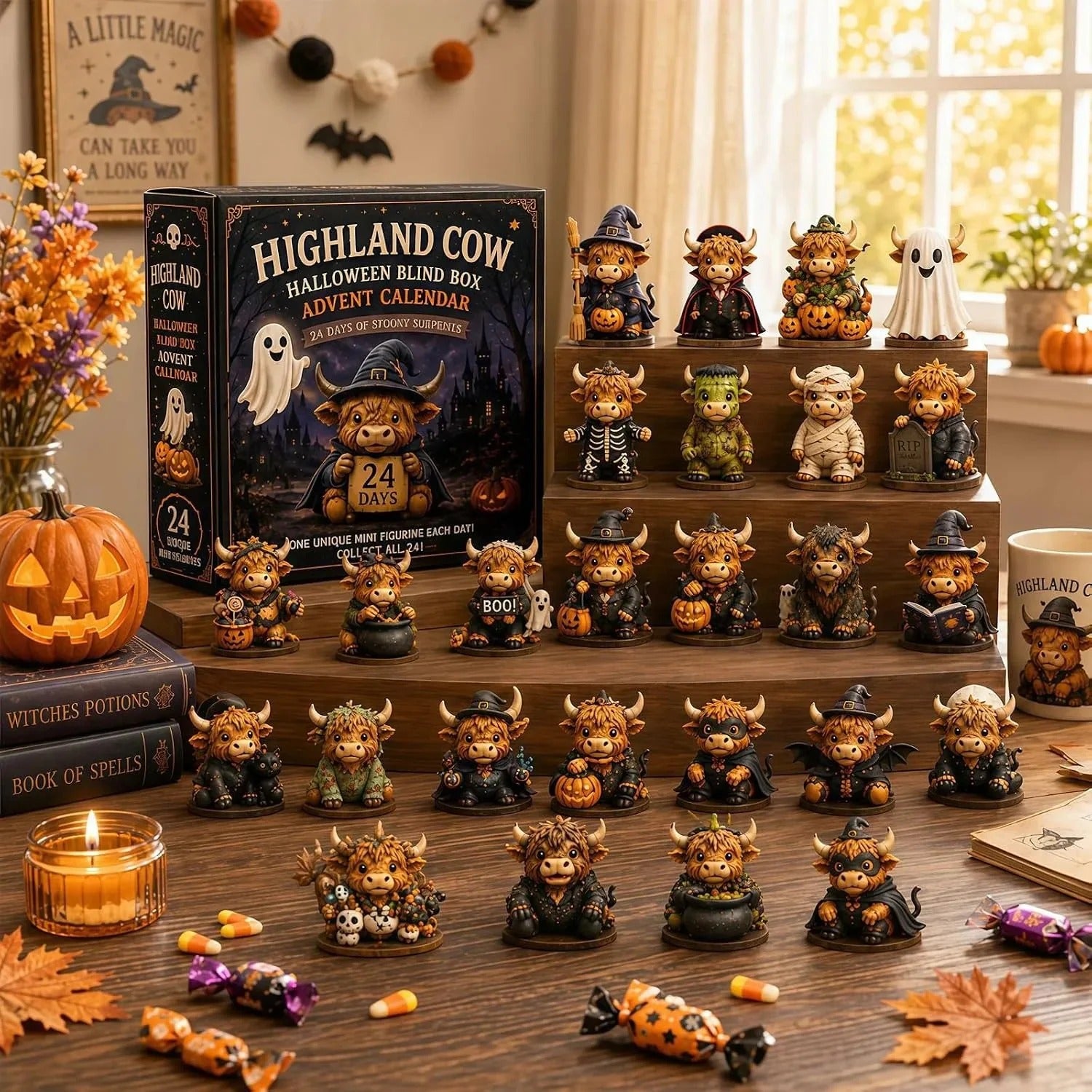 🔥Hot Sale🔥 - 🐮 Highland Cow Careers Advent Calendar 2026 – 24 Days of Country Charm 🎁🤎