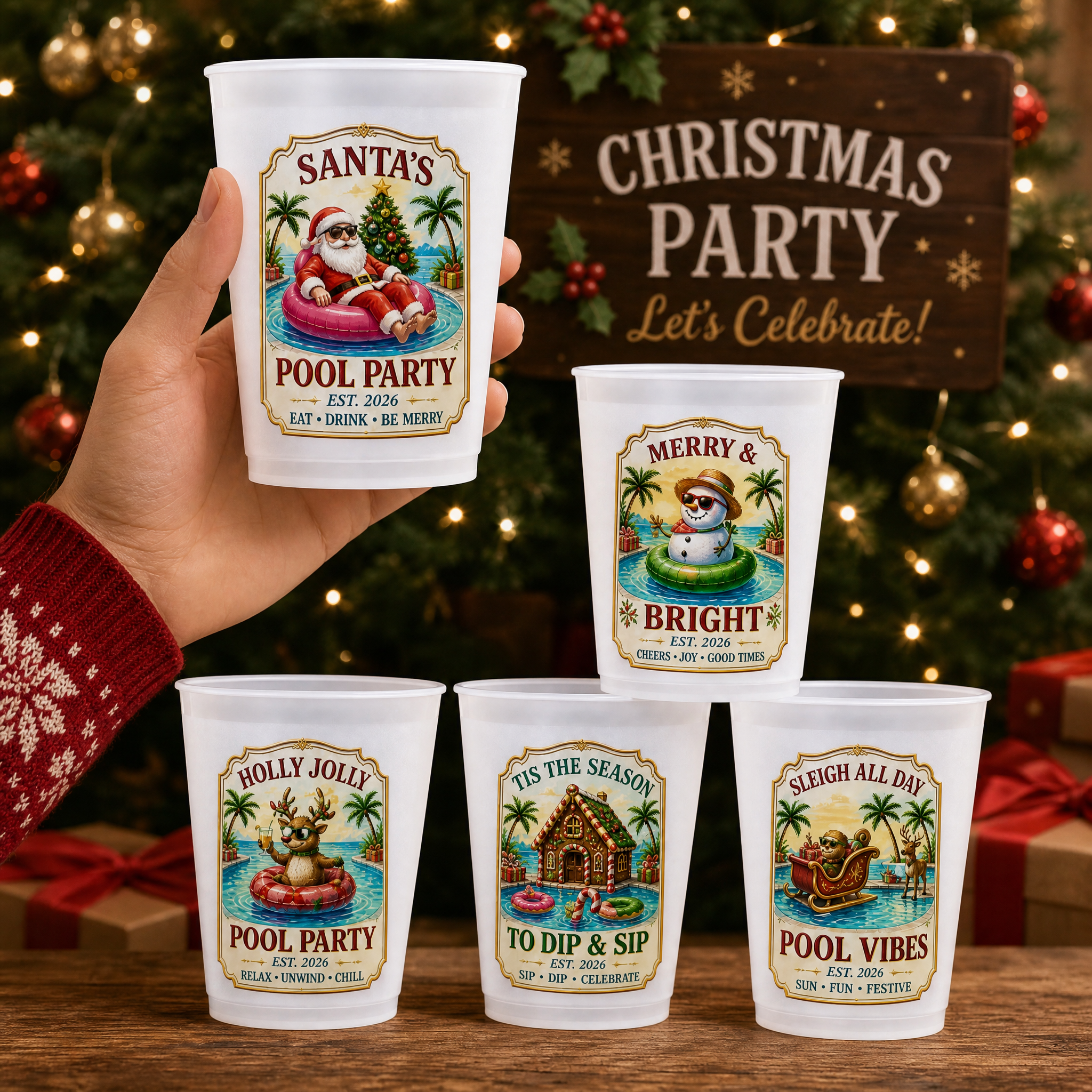 Christmas Party Cup Set