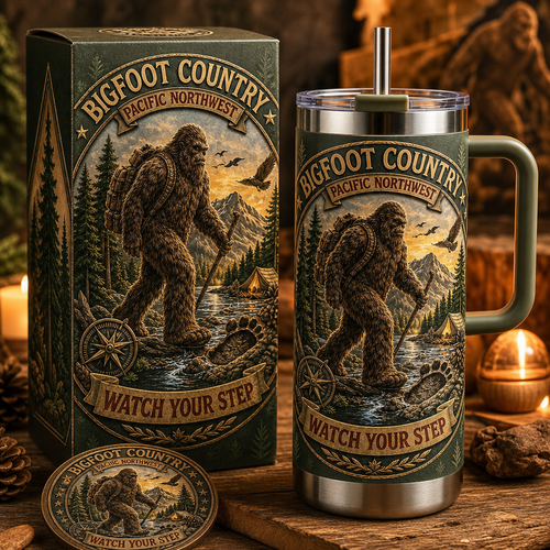 Bigfoot Country Tumbler with Handle
