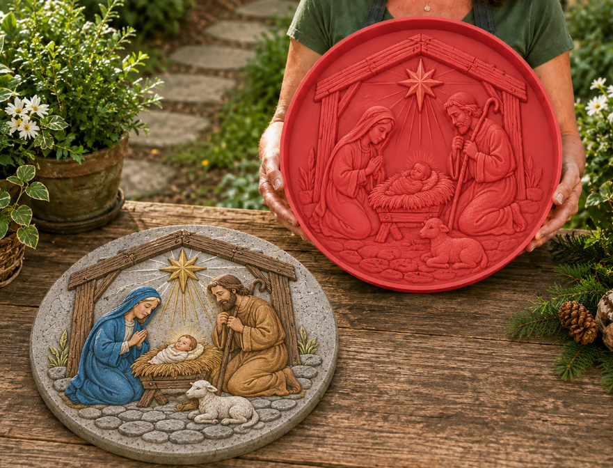 Garden Art Stepping Stone Mold