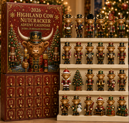 🔥Hot Sale🔥 - 🐮 Highland Cow Careers Advent Calendar 2026 – 24 Days of Country Charm 🎁🤎