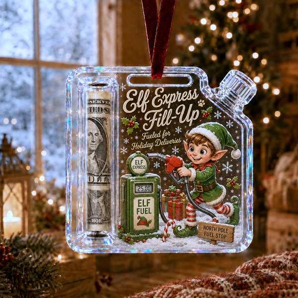 🎄Christmas Cash Gift Ornament - Christmas Eve Keepsake