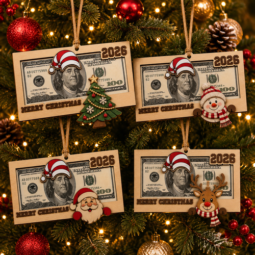 🎄Christmas Cash Gift Ornament - 2026 Christmas Money Ornament Set