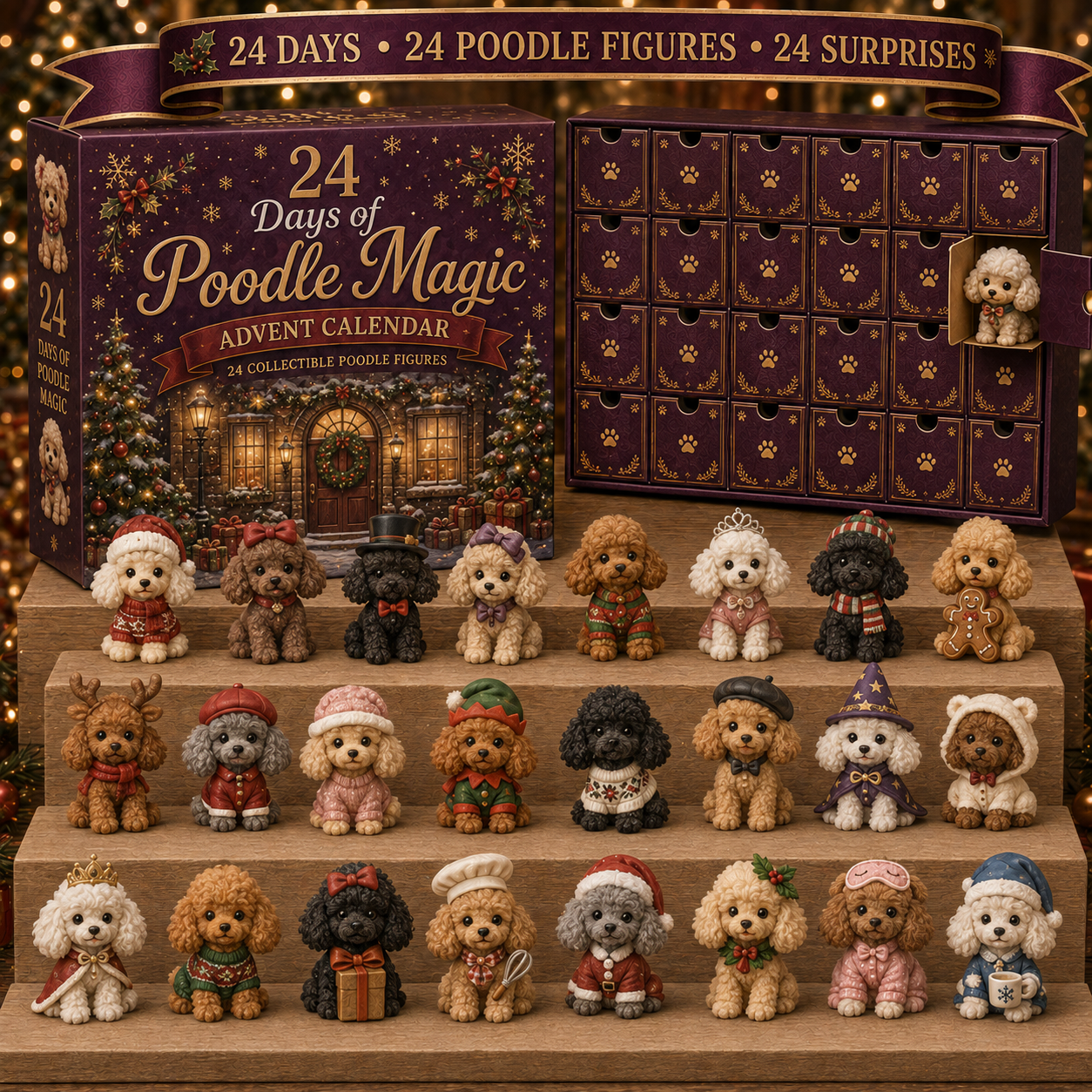 🐶Dog Lovers Christmas Advent Calendar – 24-Day Mystery Blind Box