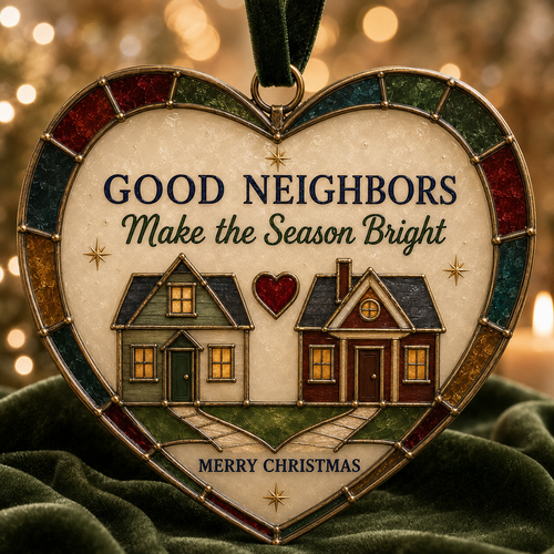 🎄 Personalized Christmas Heart Ornaments
