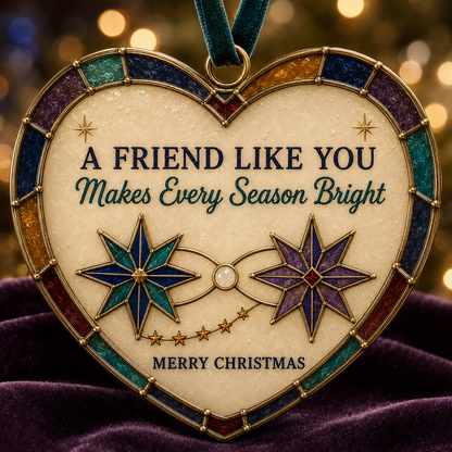 🎄 Personalized Christmas Heart Ornaments