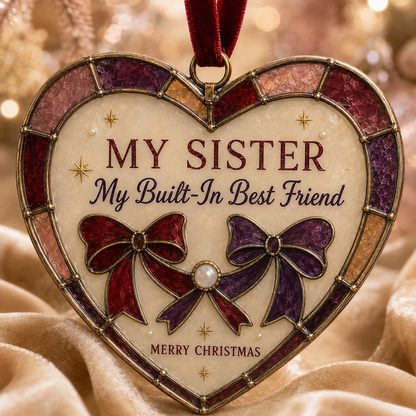 🎄 Personalized Christmas Heart Ornaments