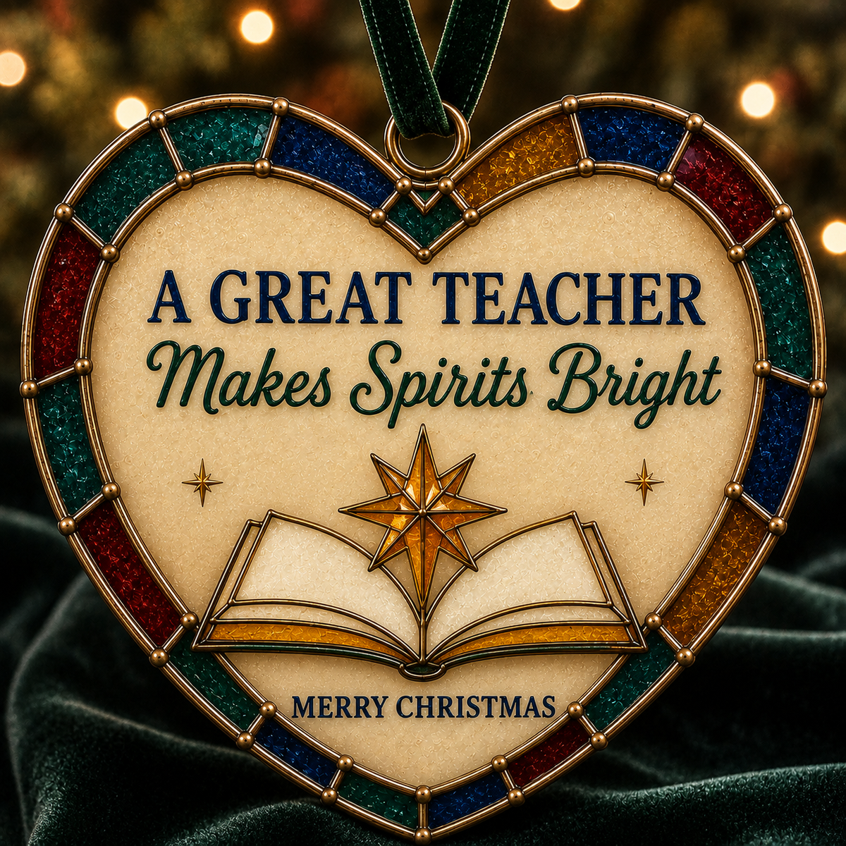 🎄 Personalized Christmas Heart Ornaments