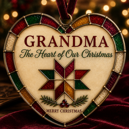 🎄 Personalized Christmas Heart Ornaments