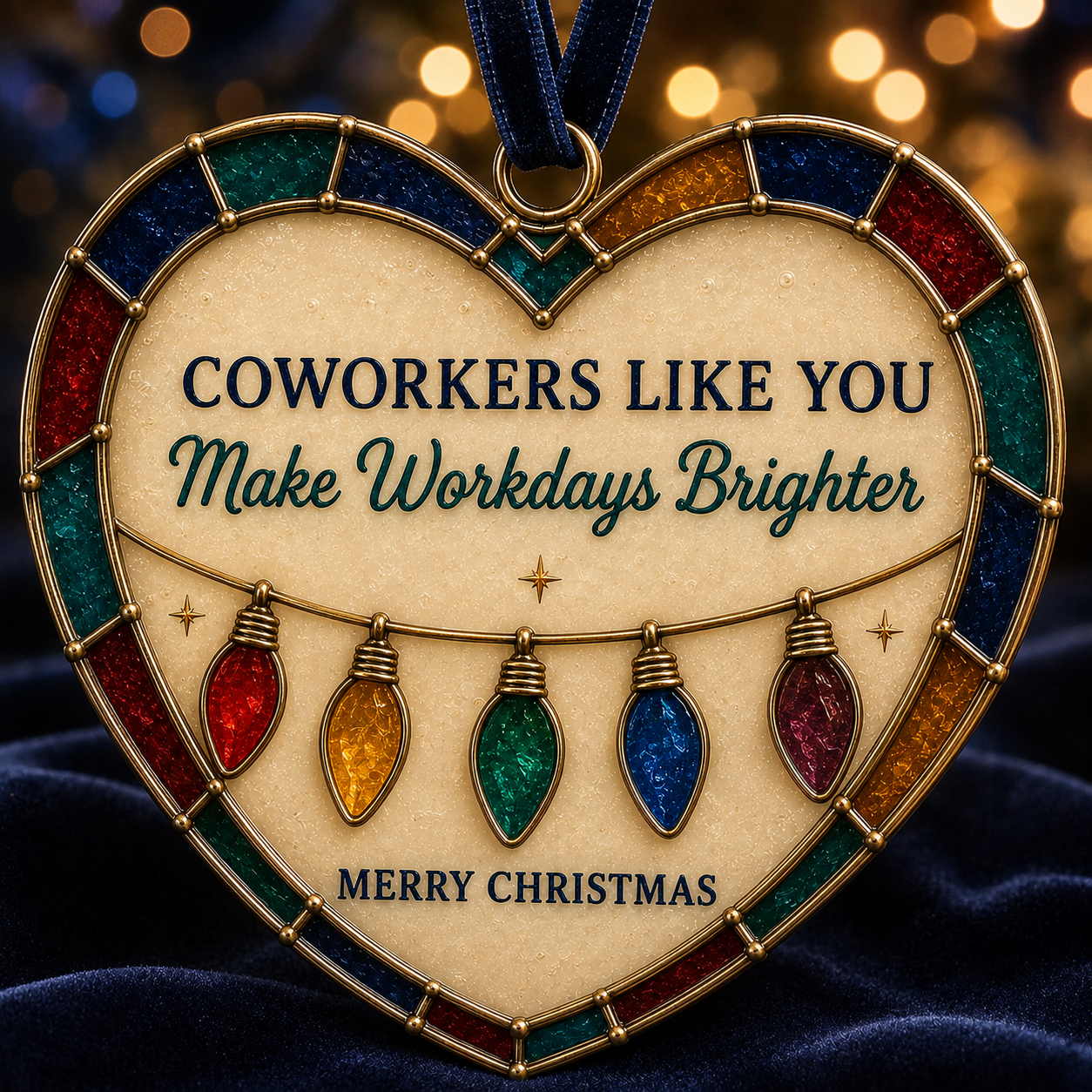 🎄 Personalized Christmas Heart Ornaments