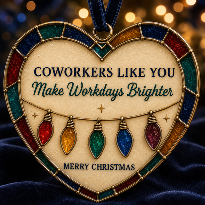 🎄 Personalized Christmas Heart Ornaments