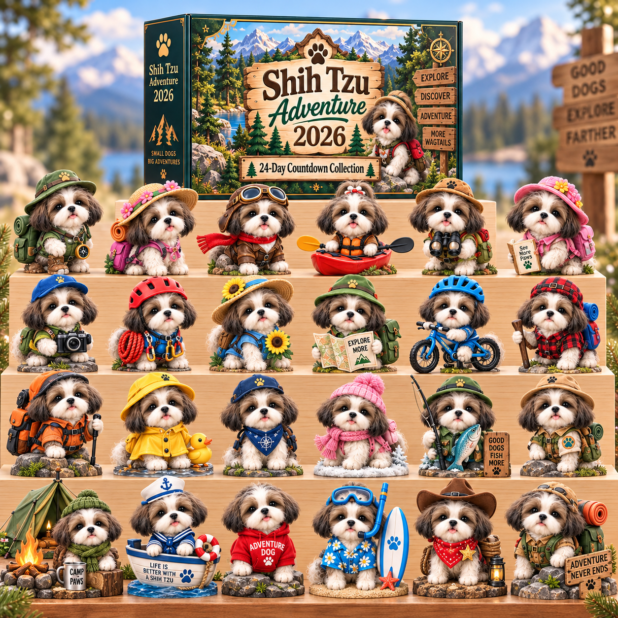 🐶Dog Lovers Christmas Advent Calendar – 24-Day Mystery Blind Box