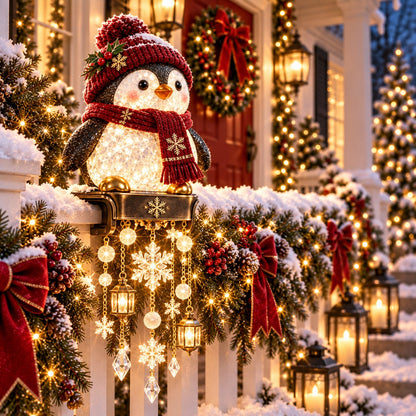 🔥Hot Sale🔥 -🎄 Christmas Porch Railing Lights – 4 Festive Character Designs