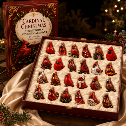 🔥Last 50pcs✨Cardinal Christmas 24-Day Countdown Calendar – Limited Anniversary Edition