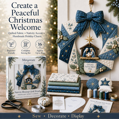 🔥Hot Sale🔥  - 🎄Beginner-Friendly Christmas Fabric Wreath DIY Kit