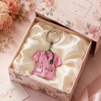 💉👩‍⚕️ Nurse Scrub Keychain