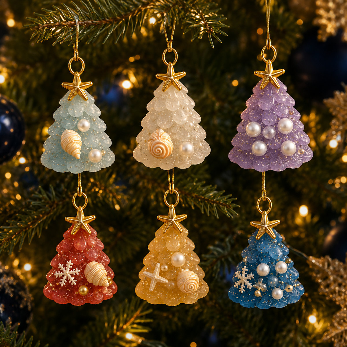 ✨Sea Glass Christmas Tree Ornament Advent Calendar