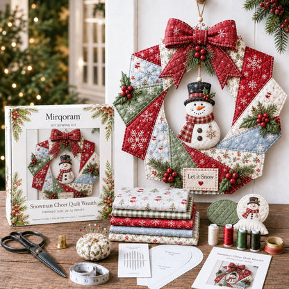🔥Hot Sale🔥  - 🎄Beginner-Friendly Christmas Fabric Wreath DIY Kit