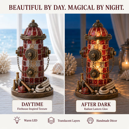 🚒 Beginner-Friendly Vintage Firehouse Mosaic Light DIY Kit Collection | Complete Kit with Mosaic Pieces, LED Lights & Step-by-Step Guide Included 💕
