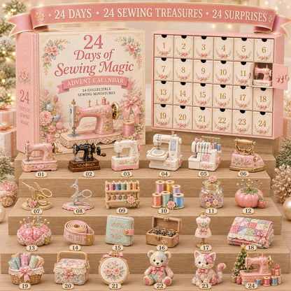 🔥Hot Sale🔥 - Sewing Advent Calendar 2026 – 24 Days of Miniature Sewing Surprises for Crafters & Quilters