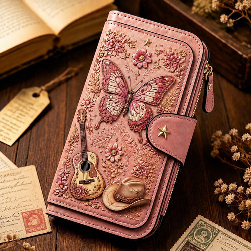 Vintage Country Glamour Embossed Wallet