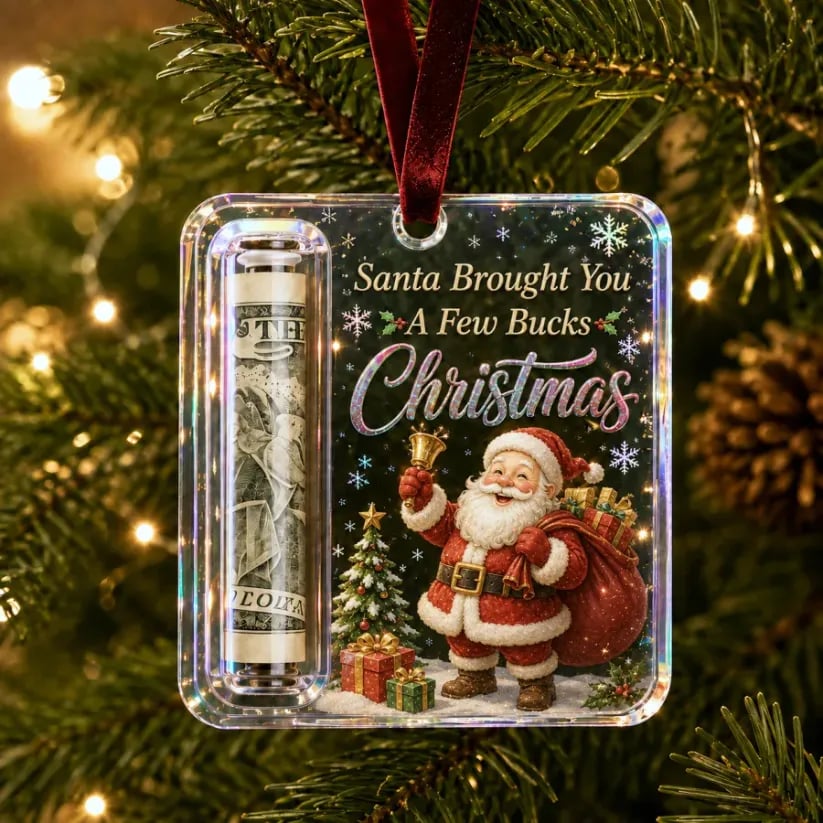 🔥Hot Sale🔥 - 🎄Christmas Cash Gift Ornament- Make Cash Feel Like A Real Christmas Gift💵