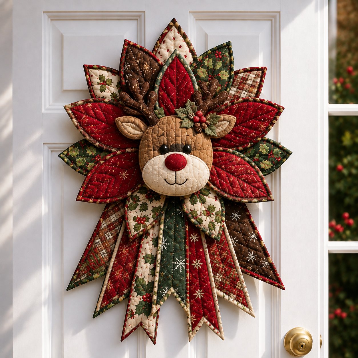 🔥Last 20 Pcs🔥 - 🎄Festive Quilted Christmas Door Hanging DIY Sewing Kit