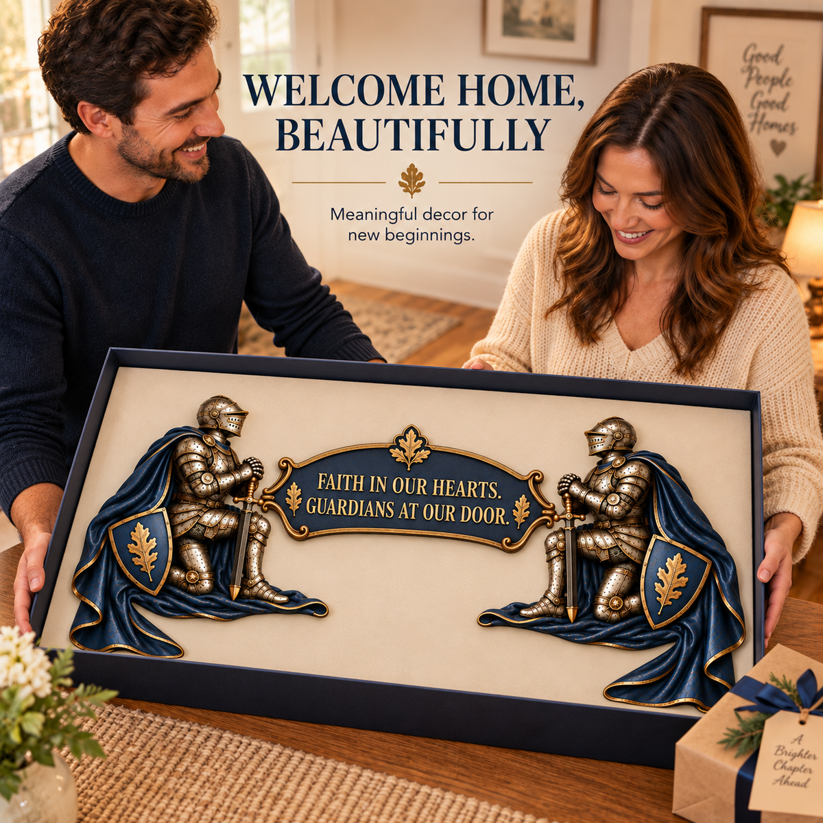 "Guardians at Our Door" – Epic Medieval Knight Door Frame Decor Set 🛡️🏰