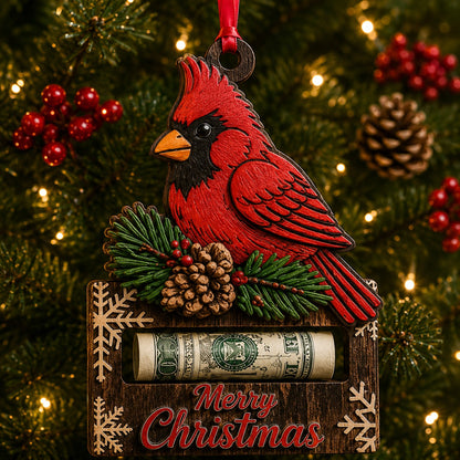 🎄Christmas Cash Gift Ornament - Merry Christmas Tree Ornament