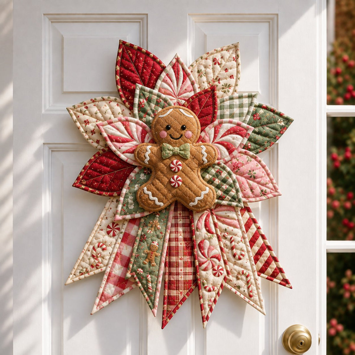 🔥Last 20 Pcs🔥 - 🎄Festive Quilted Christmas Door Hanging DIY Sewing Kit