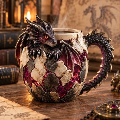 🐉 Dragonbound Realms Sculpted Dragon Mug Collection | 6 Fantasy Realm Designs with Raised 3D Dragon Details ☕
