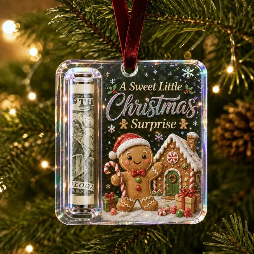 🔥Hot Sale🔥 - 🎄Christmas Cash Gift Ornament- Make Cash Feel Like A Real Christmas Gift💵