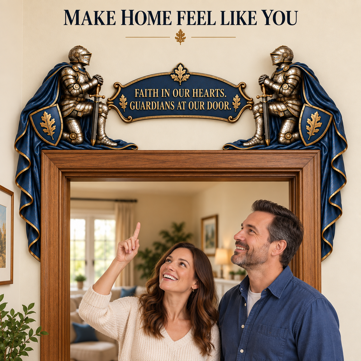 "Guardians at Our Door" – Epic Medieval Knight Door Frame Decor Set 🛡️🏰