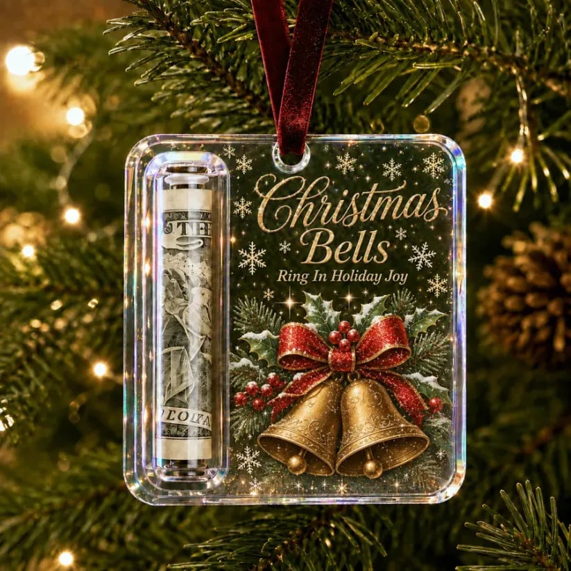 🔥Hot Sale🔥 - 🎄Christmas Cash Gift Ornament- Make Cash Feel Like A Real Christmas Gift💵