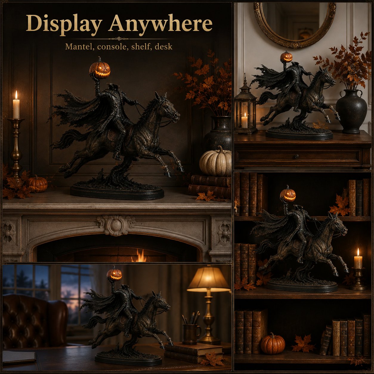 🔥Hot Sale🔥 - 🎃🏇Midnight Chase Headless Horseman Statue